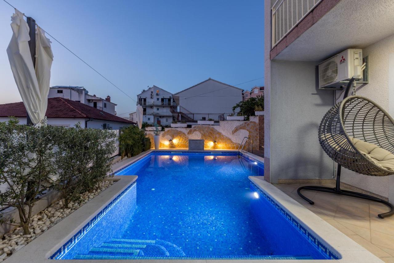 Villa Costa Blu With Pool By The Sea Trogir Exterior foto